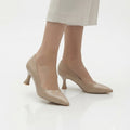Lara - Nude Rugan Sivri Burun 6 cm Topuklu Stiletto