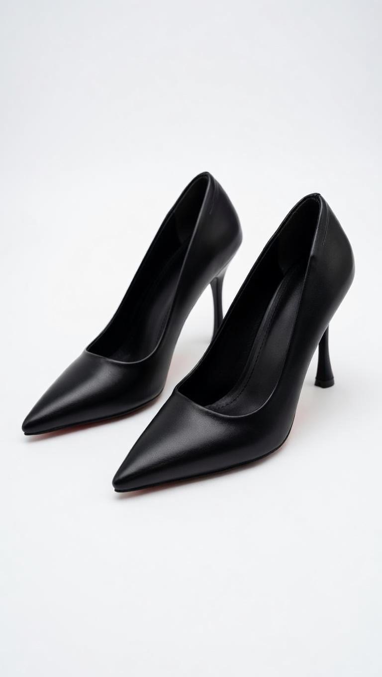 Wowo Minna Kadın 9 cm Topuklu Sivri Burun Stiletto Ayakkabı